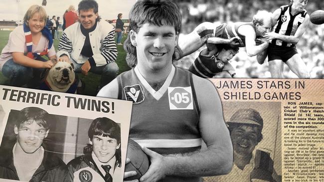 Ron James a young star for Williamstown and Footscray.