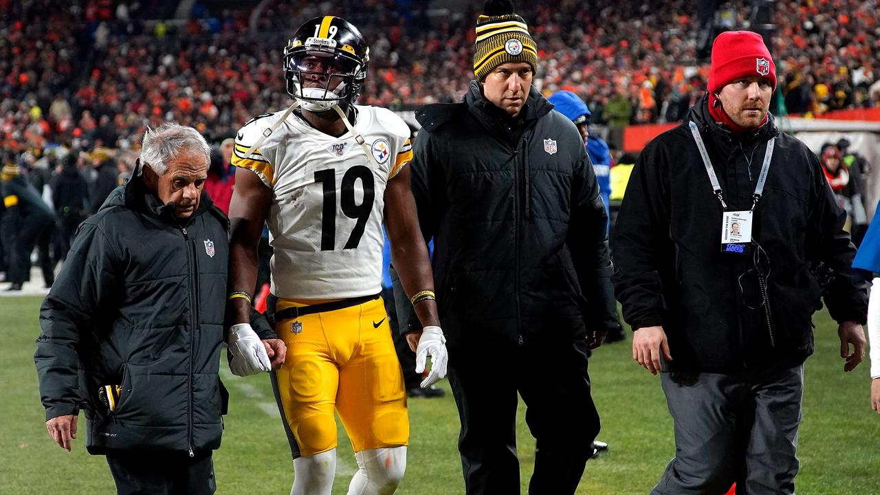 NFL star JuJu Smith-Schuster has found a way to get paid while injured. Photo: Kirk Irwin/Getty Images/AFP