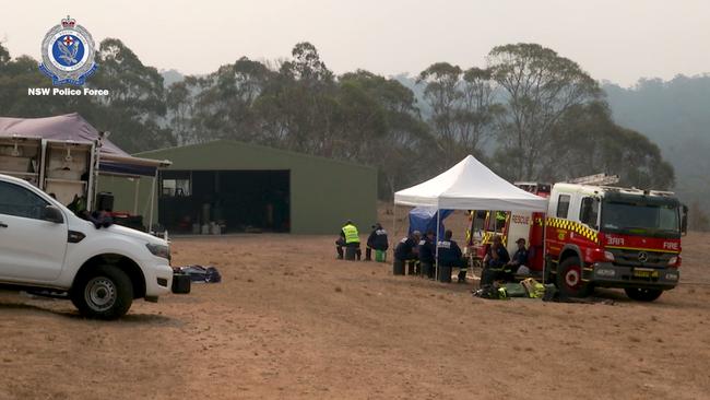 Police seized 45 litres of what is believed to be methamphetamine oil during a raid at Harolds Cross. The substance could be processed into 40kg of the drug ice, with a street value of $34 million. Picture: NSW Police