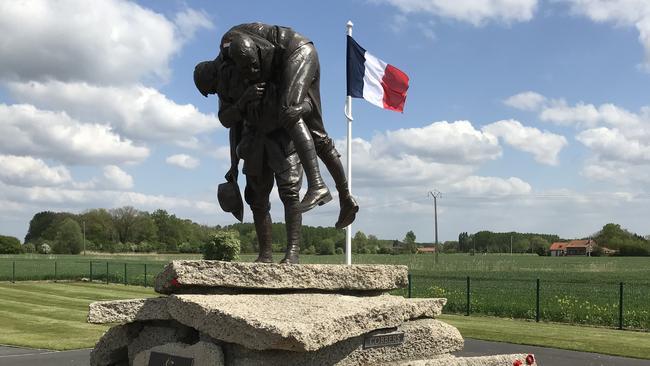 Memorial at Fromelles, France on the Australian Remembrance Trail on the Western Front. Pic Troy Lennon