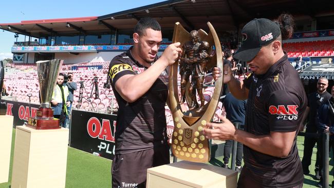 The Panthers won the NRL premiership, NSW Cup, Jersey Flegg and SG Ball titles this season. Picture: John Feder