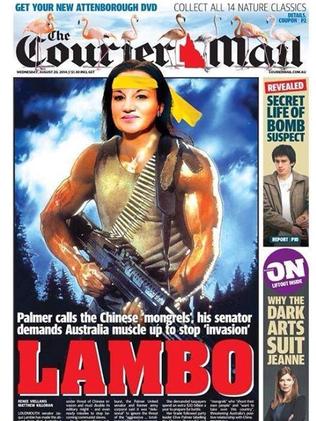 The Courier-Mail’s classic cover.