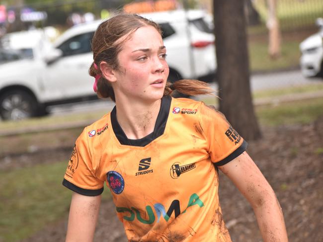 Queensland Country Rugby Championships, under-16 girls, CQ Bushrangers versus QC Barbarians, at Victoria Park, Rockhampton, on June 29, 2024.