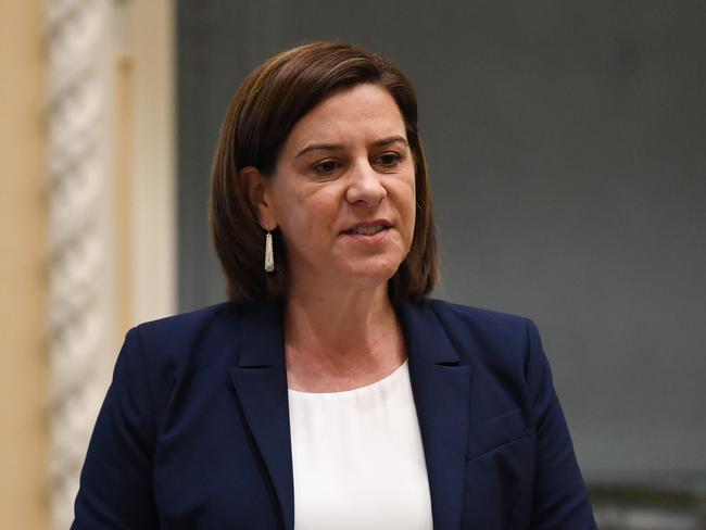 BRISBANE, AUSTRALIA - NewsWire Photos - SEPTEMBER 9, 2020.Queensland Leader of the Opposition Deb Frecklington speaks during Question Time at Parliament House in Brisbane.Photo: NCA NewsWire / Dan Peled