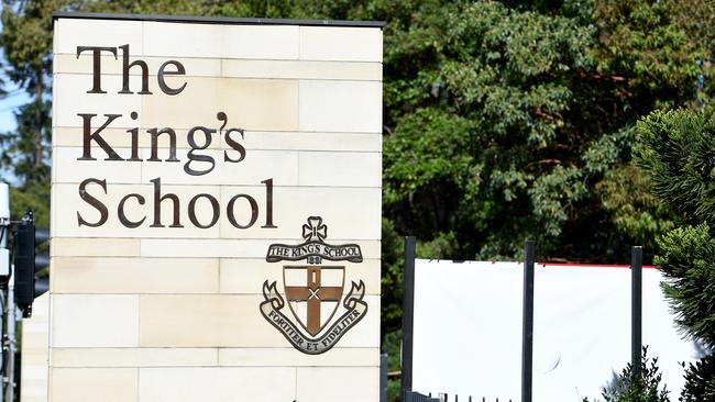 The King’s School, where the ‘political correctness’ bogeyman, long thought passé, is still alive and well, apparently. Picture: Dan Himbrechts/AAP