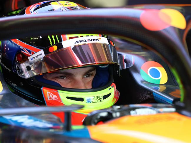 Piastri of Australia and McLaren on day one of F1 Testing at Bahrain International Circuit. Picture: Clive Rose