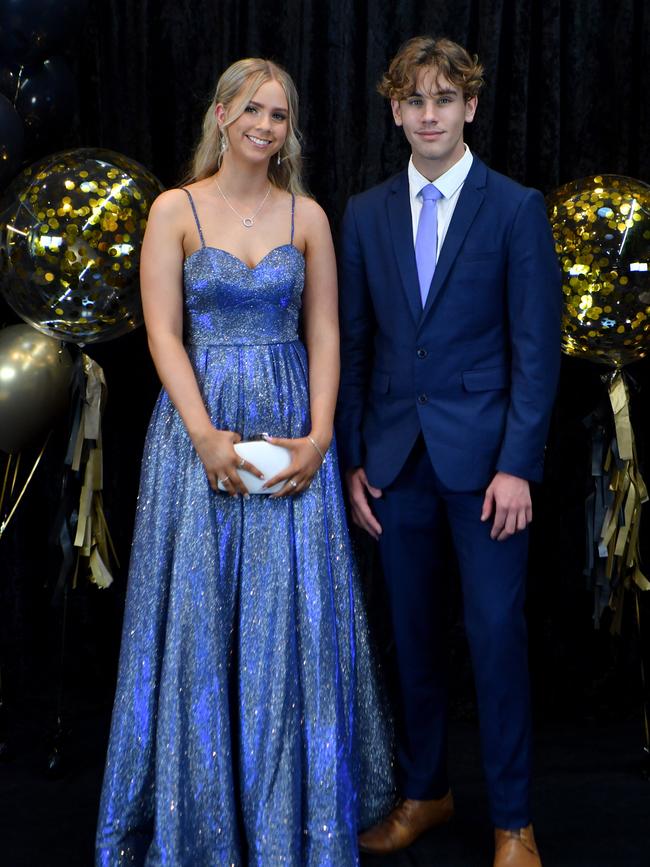 SCHOOL FORMAL 2022 - CALVARY CHRISTIAN COLLEGE. Jymimah Batterham and Riley Masters (not graduating student). Picture: Evan Morgan
