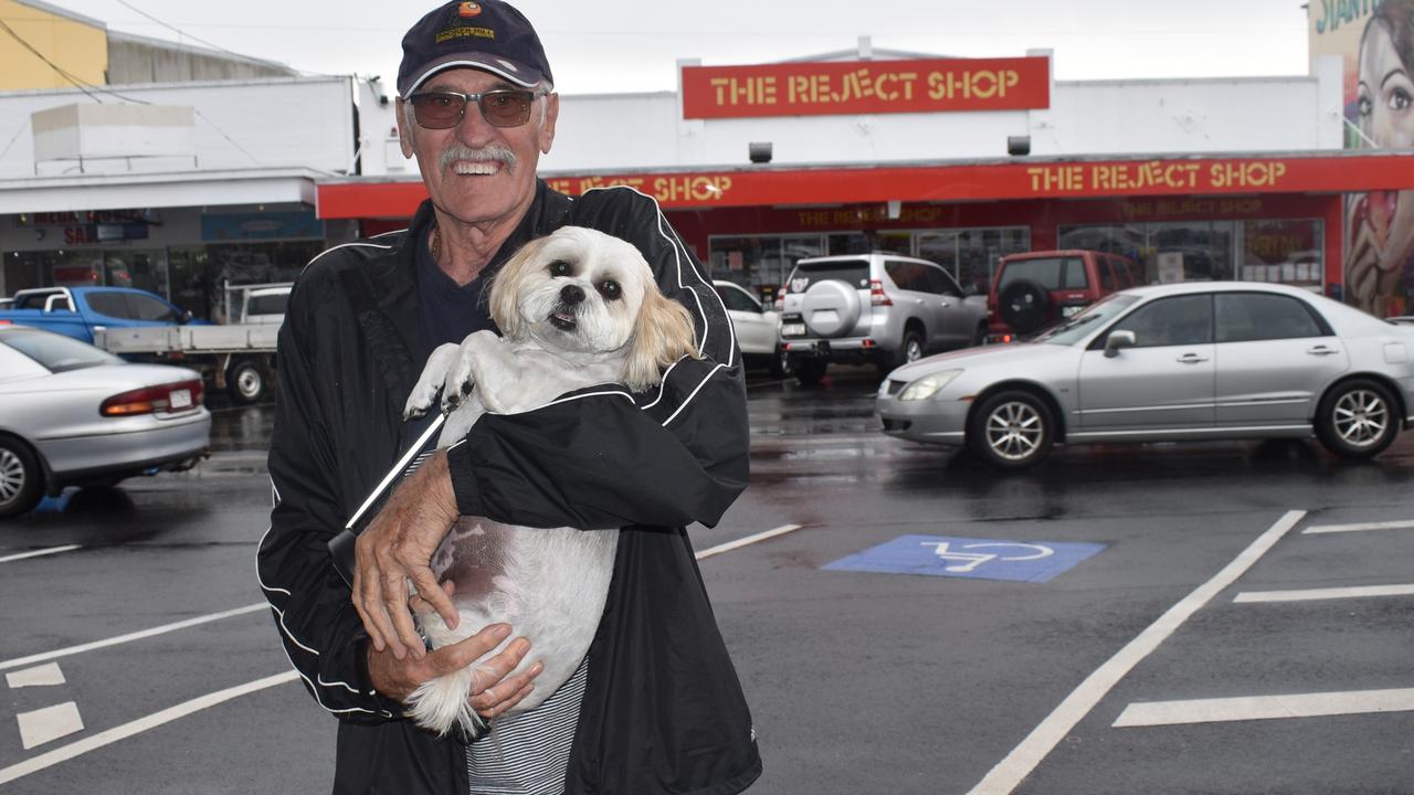 Arnin Stockburger from Logan with his dog Milo. Photo: Madison Mifsud-Ure / Stanthorpe Border Post