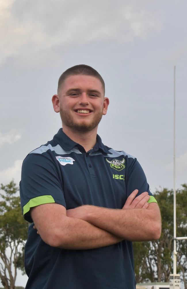 Levi Love, a student of St Patrick's College in Mackay, is a Canberra Raiders Academy prospect. Picture: Matthew Forrest