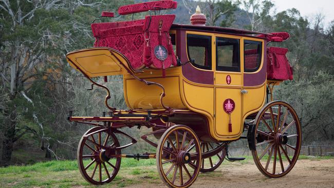 The 1860s vice-regal ceremonial town coach built for the Maharajah of Mysore is up for auction from a private Goulburn collection and has been estimated at $80,000-$90,000.