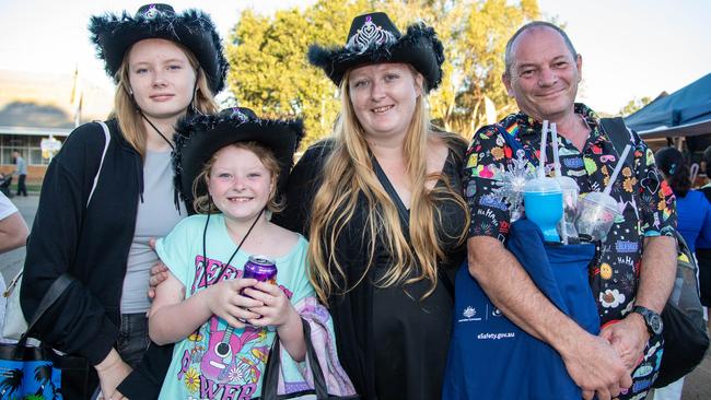 Lorali Reese (left), Hayleigh Lucock, Ryanna Reese and Paul Powter.Heritage Bank Toowoomba Royal Show.Friday April 19th, 2024 Picture: Bev Lacey