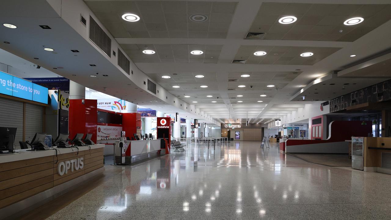 Airports were empty during parts of the pandemic and even now there’s no set plan for when tourists will be allowed back. Picture: NCA NewsWire / Dylan Coker