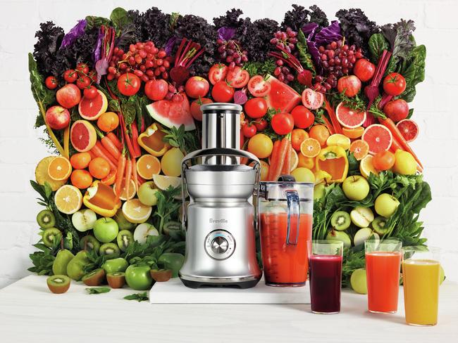 Supplied pic for Home Improvement story on kitchens in HS Realestate/Home Living.Juices flowingBreville’s new flagship juicer, the Juice Fountain Cold XL ($469.95), pictured, received an Australian Good Design Award this year. The juicer has a compact footprint, while its large chute lets you juice whole fruits and vegetables at a time.It features cold-spin technology, which means you won’t end up with an unappealing warm glass of juice. breville.com