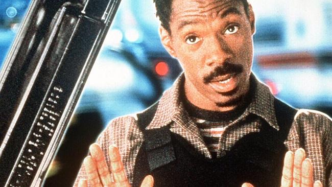  Actor comedian Eddie Murphy in scene from film "Metro". /Films/Titles/Metro 