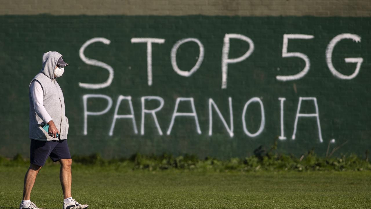 This graffiti was spotted on a wall in East London over the weekend. Picture: Justin Setterfield/Getty Images