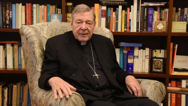 Cardinal Pell in Rome. Picture: Victor Sokolowicz