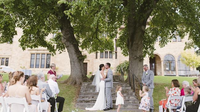 Jenna Millington married Jacob Peters at Carrick Hill. Picture: Luke Simon Photography
