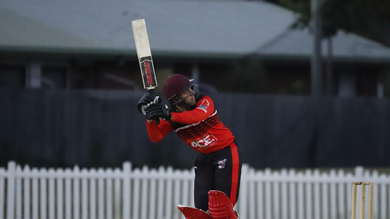 Darryn Dyer (pictured batting for Norths Cricket Club) notched up a remarkable 144 not out in CiteCon Kingfishers’ win over Gibbs Air Crocs. Picture: Finer Photography.