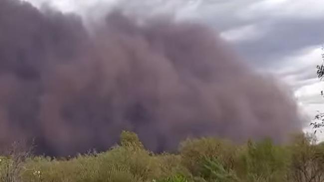 A massive dust storm just outside of Ali Curung has been captured on video at the end of January, 2025. Picture: James Standen