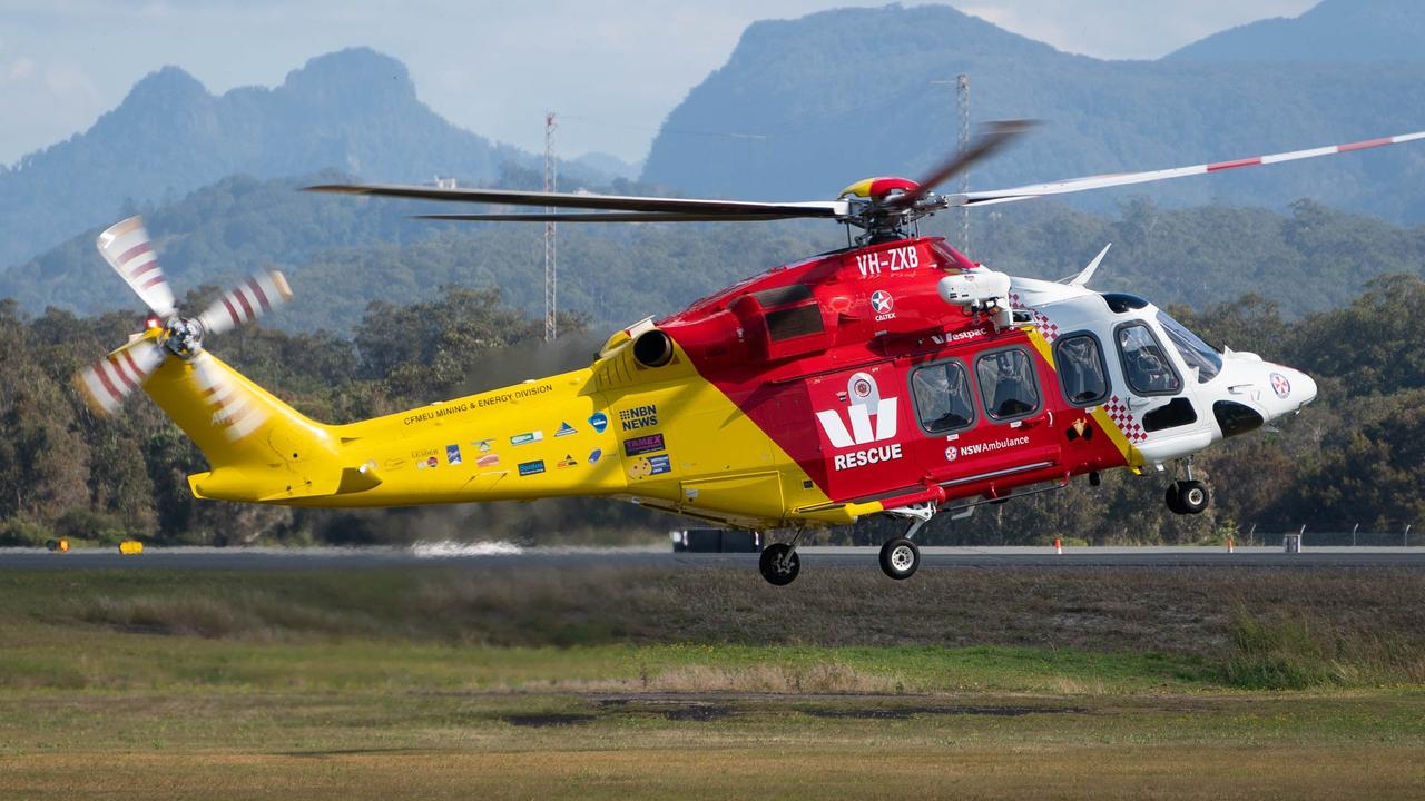 Westpac rescue helicopter taking off. Photo: Ben Long