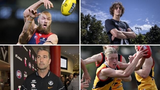 Max Gawn could have a young ruck partner after the draft, while Stephen Silvagni has a big decision to make on his last first round pick at Carlton.