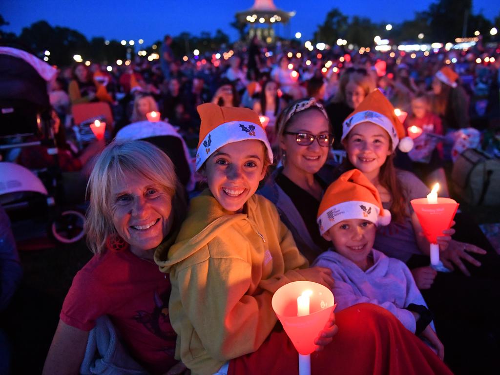 Judy Baird, Emma, Lorinda Wishart, Lucy and Brielle. Picture: AAP / Keryn Stevens