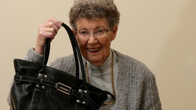 Joy Burton wants to thank her unknown saviour who returned her handbag.