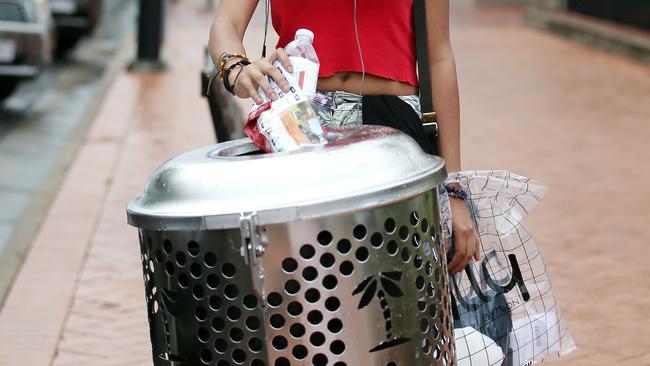 Gympie council could cut some of its 500 public bins across the region under a new policy it hopes will better balance cost and service levels. PICTURE: JUSTIN BRIERTY