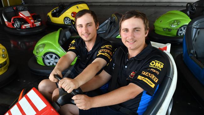 Identical twins Jesse and Daniel Whitaker. Picture: Keryn Stevens/AAP