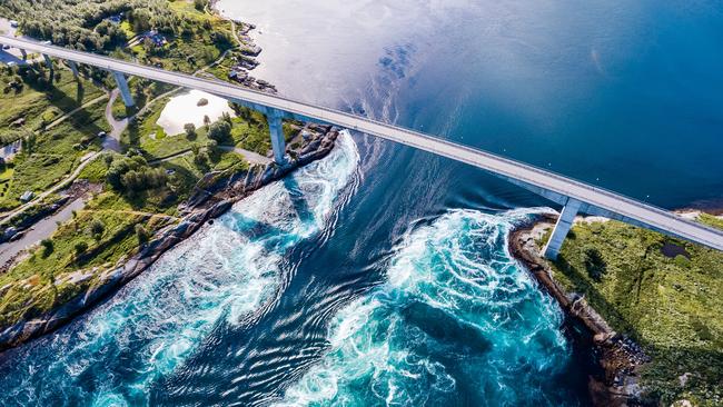 The whirlpools of Saltstraumen near Bodo.