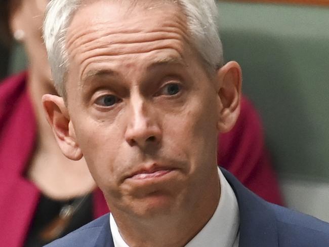 CANBERRA, AUSTRALIA, NewsWire Photos. MARCH 18, 2024: Andrew Giles, Minister for Immigration, Citizenship, Migrant Services and Multicultural Affairs during Question Time at Parliament House in Canberra. Picture: NCA NewsWire / Martin Ollman