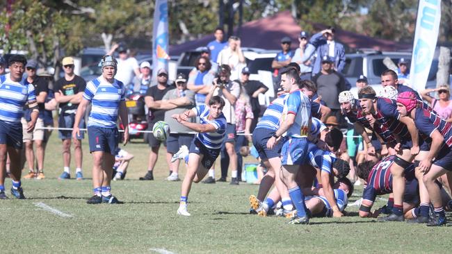 Sam Watson. GPS First XV rugby grand final between TSS and Nudgee College.