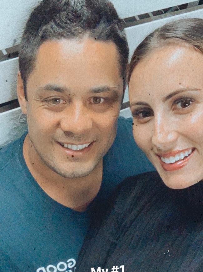 Hayne and wife Amelia Bonnici before he was jailed.