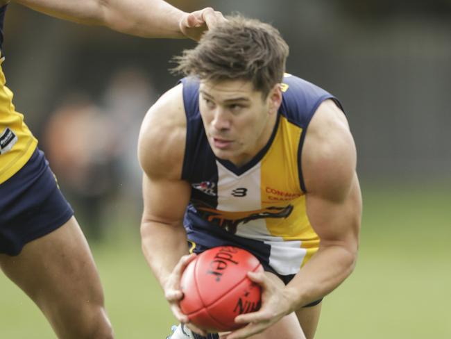 Southern FNL: Div 2 grand final. Doveto Eagles v Highett. Played at Jack Barker Oval. Nick Battle (Doveton). Picture: Valeriu Campan