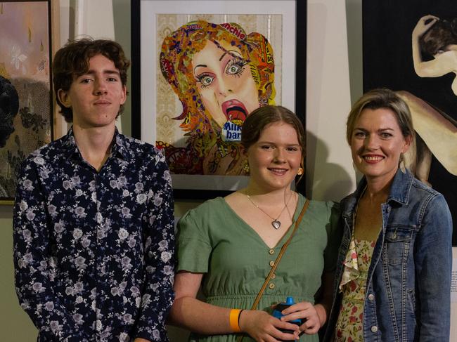 Claire Walsh, George Stellmack and Mary Stellmack.