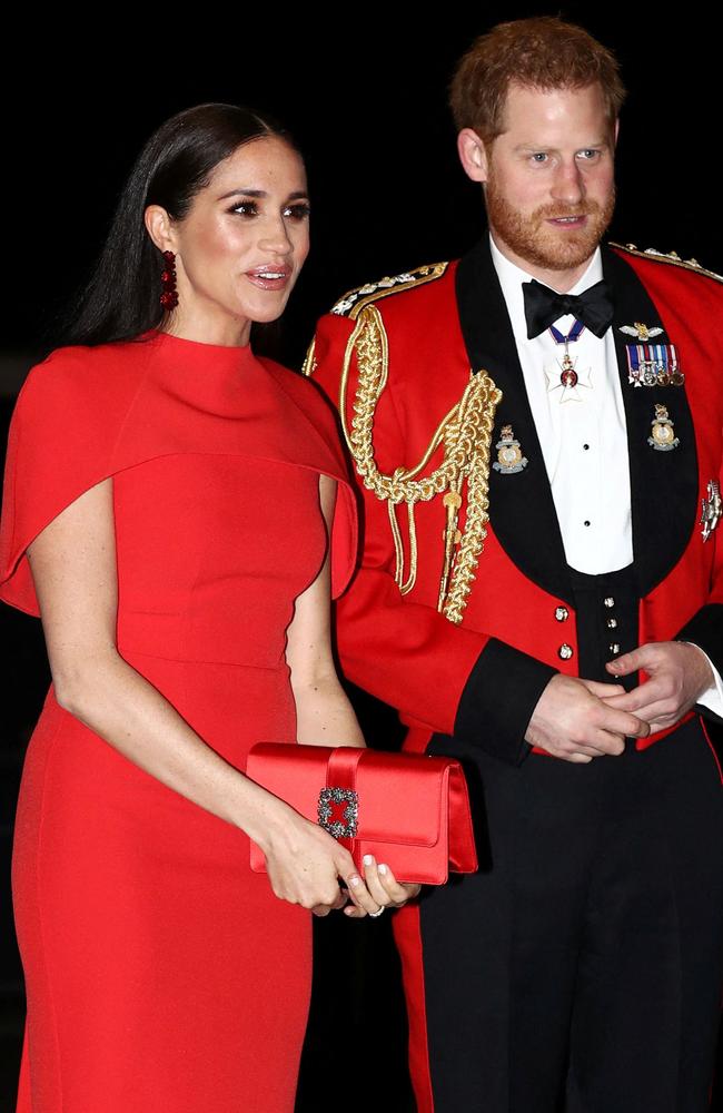 Meghan and Harry dropped their bombshell news in early 2020. Picture: Simon Dawson/Pool/AFP