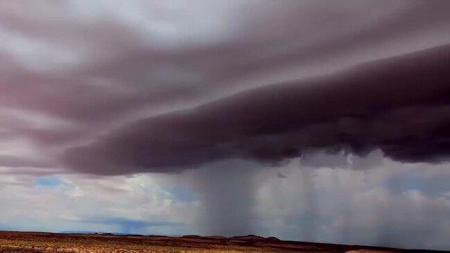 Dark Monsoon Clouds Loom Over Northeastern Arizona 