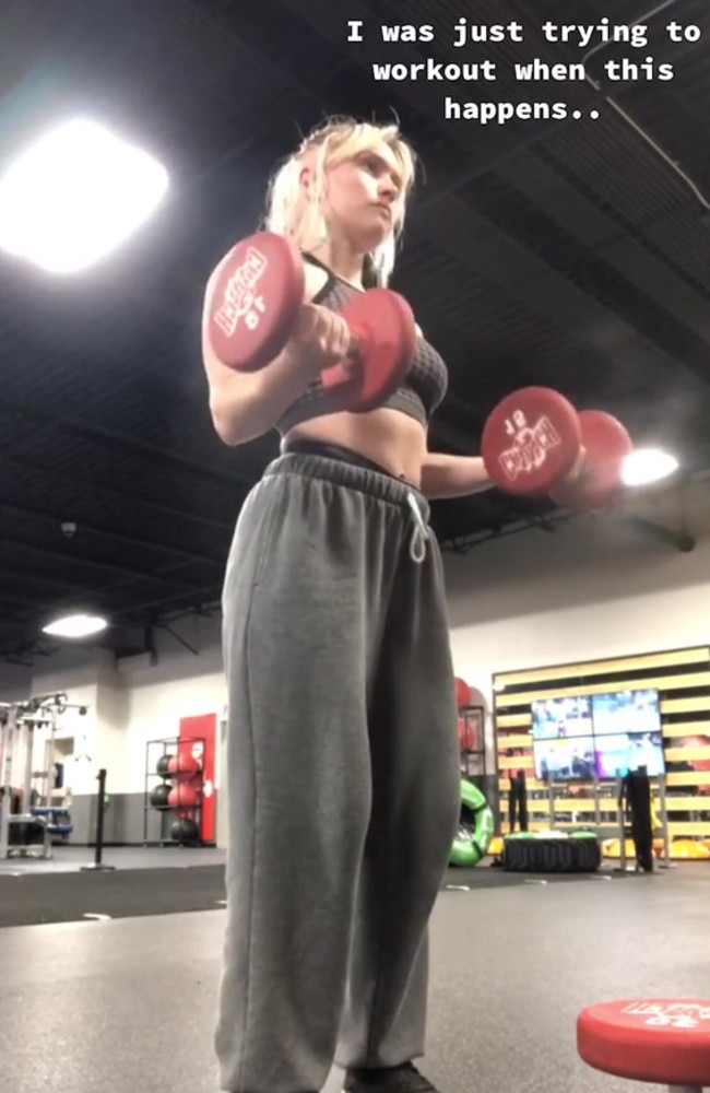 Chelsea Gleason has gone viral after sharing what happened to her recently at the gym. Picture: TikTok