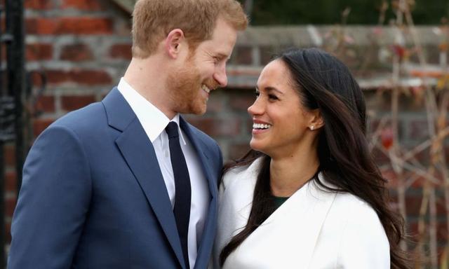 during an official photocall to announce the engagement of Prince Harry and actress Meghan Markle at The Sunken Gardens at Kensington Palace on November 27, 2017 in London, England.  Prince Harry and Meghan Markle have been a couple officially since November 2016 and are due to marry in Spring 2018.