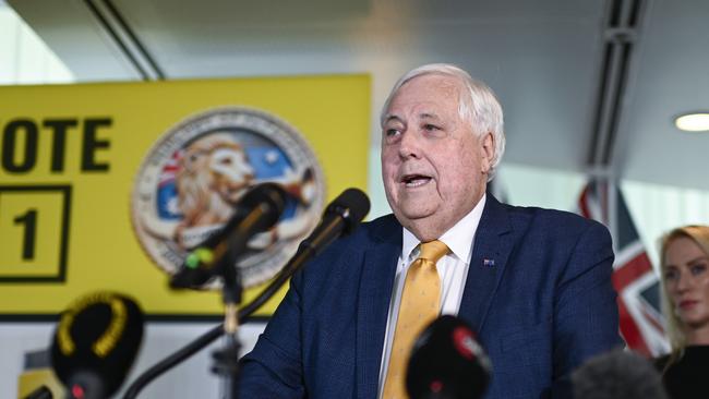 Billionaire Chairman of Trumpet of Patriots Clive Palmer returns to Canberra for his latest earnest campaign at The Lodge. Picture: NewsWire / Martin Ollman