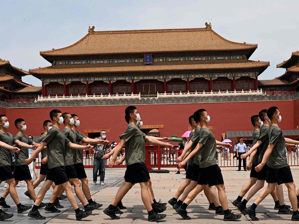 Australians’ trust in China has dropped to new lows, and most view a war in the Pacific as a threat, according to a new poll. Picture: Noel Celis / AFP