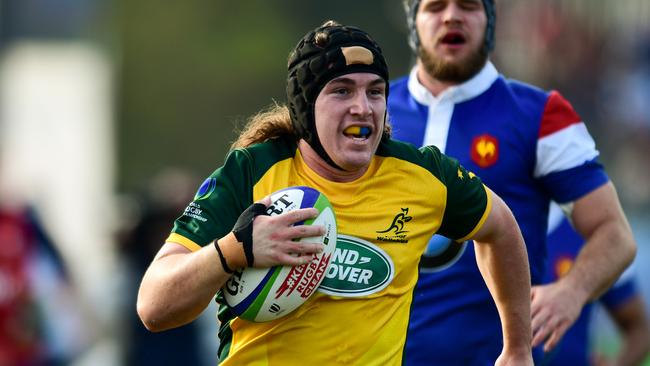 Hooker Lachlan Lonergan was one of the Junior Wallabies best. Picture: Getty