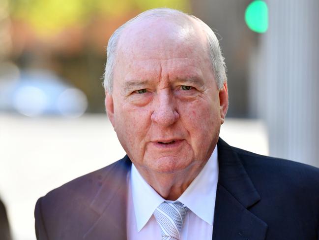 Alan Jones was among the who’s who of guests attending the state funeral of John Fahey, at St Mary's Cathedral, in Sydney. Picture: AAP