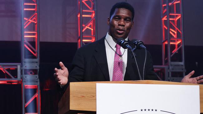 Failed Georgia Republican Senate candidate Herschel Walker was hand-picked by Donald Trump. Picture: Getty Images via AFP.