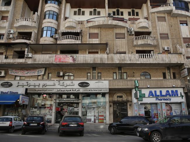 Sainte Therese Road in Hezbollah stronghold district Dahieh in Beirut. Picture: Ella Pellegrini