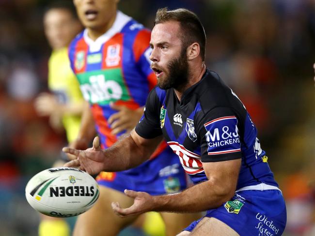 Matt Frawley played a key role in his side’s win against the Rabbitohs. Picture: Gregg Porteous