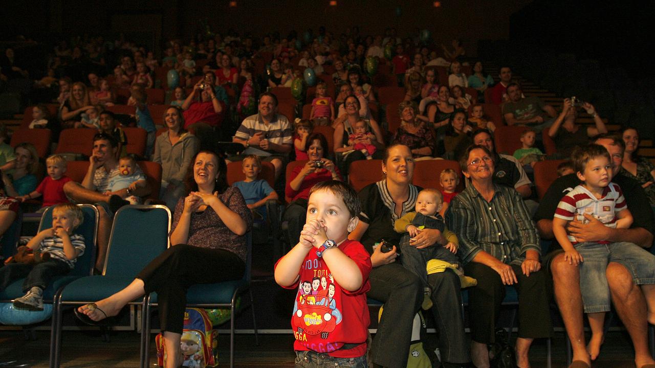 The Wiggles perform at the Cairns Convention Centre. Glen Benjamin Scott (3) watches the Wiggles perform.