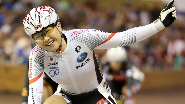 Yumi Kajihara (JPN) after winning the Women's Launceston Wheel Race