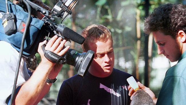 Grant Denyer of Channel 7 Sunrise on December 18, 2003. Picture: Ann Moran