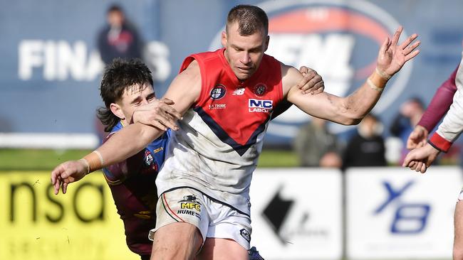 Brenton Keating in action for Diamond Creek. Picture: Andrew Batsch